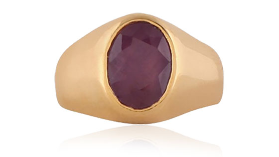 Ruby (Manikya) Panchdhatu Ring | Lab certified | Adjustable Ring