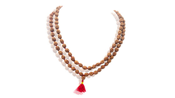 Char Mukhi Rudraksh Mala Beads (108 Beads)