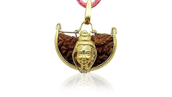 Ek Mukhi / One-Faced Shiva Rudraksha Pendant - Lab Certified (Without Mala)