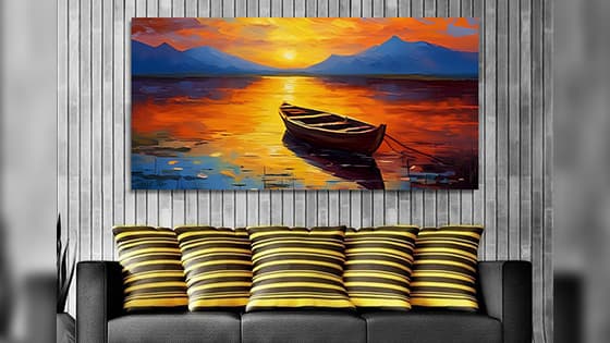 Beautiful nature landscape canvas wall painting (WP_0215N)